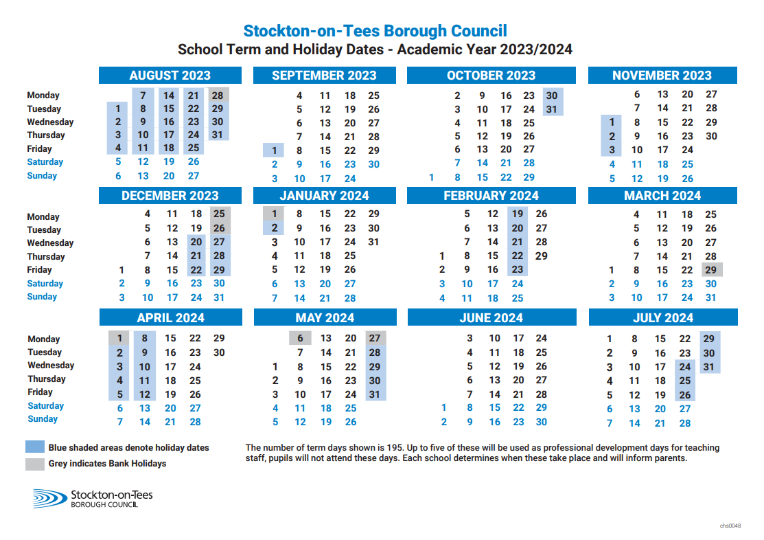 Stockton Unified Calendar 2022 23 Term Dates |Https://Www.layfield.org.uk